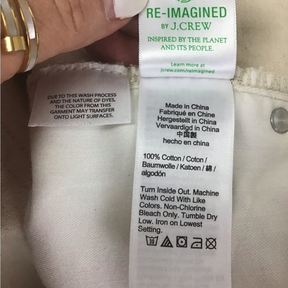 J. Crew Women’s Size 31 Jeans High-rise 90s classic straight-fit in Ecru - Picture 9 of 15